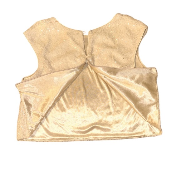 Anthropologie Jenny Yoo Women's Hampton Print Skirt & Kaity Sequin Crop Top Set - Picture 5 of 9